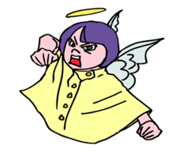 An angel's consulting service. sticker #5631906