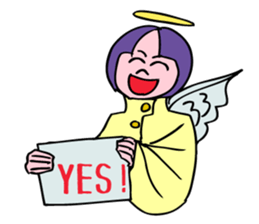 An angel's consulting service. sticker #5631919