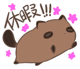 a rest raccoon dog sticker #5633050