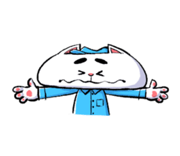 cat working sticker #5633691