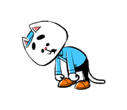 cat working sticker #5633697