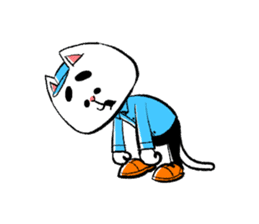 cat working sticker #5633697