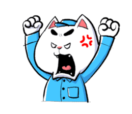 cat working sticker #5633700