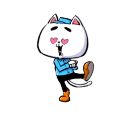 cat working sticker #5633708