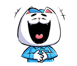 cat working sticker #5633709