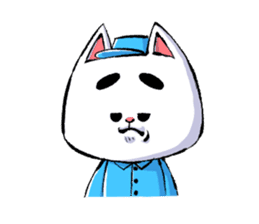 cat working sticker #5633713