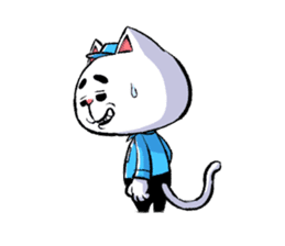 cat working sticker #5633721