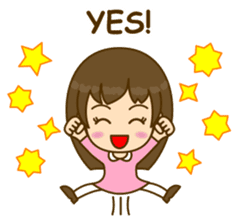 Cute Peppy Girl (conversation set) sticker #5633740