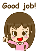 Cute Peppy Girl (conversation set) sticker #5633744