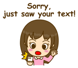 Cute Peppy Girl (conversation set) sticker #5633748