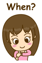 Cute Peppy Girl (conversation set) sticker #5633750