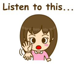 Cute Peppy Girl (conversation set) sticker #5633752