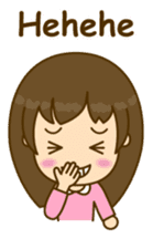 Cute Peppy Girl (conversation set) sticker #5633755