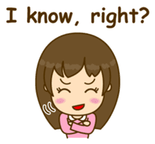 Cute Peppy Girl (conversation set) sticker #5633758