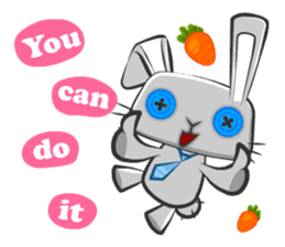 Button Bunny sticker #5634291