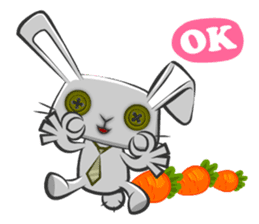 Button Bunny sticker #5634300