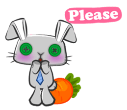 Button Bunny sticker #5634322