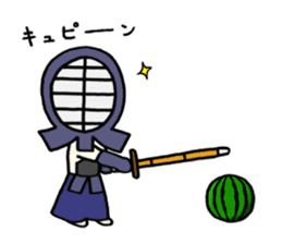 Kendo girl "YURUMI" sticker #5636097