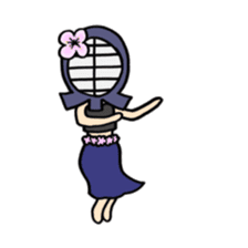 Kendo girl "YURUMI" sticker #5636100