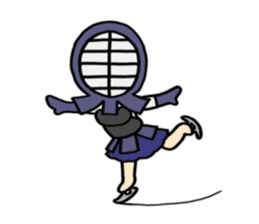 Kendo girl "YURUMI" sticker #5636113