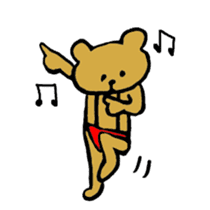 nudity bear 2 sticker #5636523