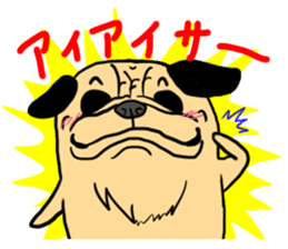 Pug dog Sticker sticker #5636692