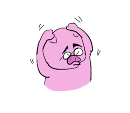 PIG MAN!! sticker #5637406