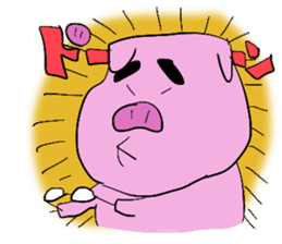 PIG MAN!! sticker #5637419