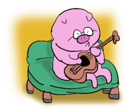PIG MAN!! sticker #5637420