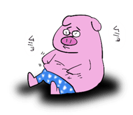 PIG MAN!! sticker #5637426