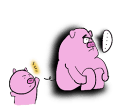 PIG MAN!! sticker #5637428