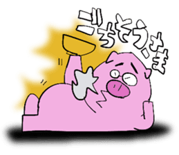 PIG MAN!! sticker #5637434
