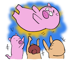 PIG MAN!! sticker #5637435