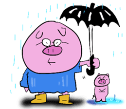 PIG MAN!! sticker #5637441