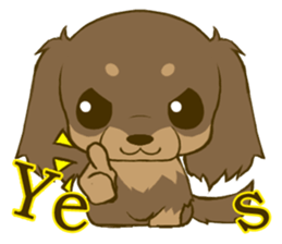 Dachshund tan 2 sticker #5637565