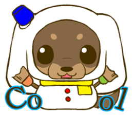 Dachshund tan 2 sticker #5637575