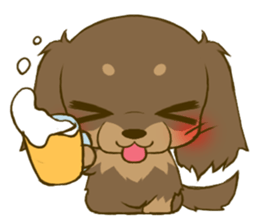 Dachshund tan 2 sticker #5637580