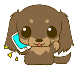 Dachshund tan 2 sticker #5637586