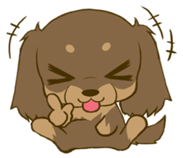 Dachshund tan 2 sticker #5637588