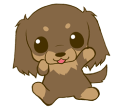 Dachshund tan 2 sticker #5637592