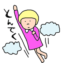 little bob girl 2 sticker #5637696