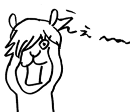 hitokoto alpaca sticker #5638418