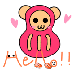 Bear dharma doll sticker #5639004