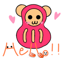 Bear dharma doll sticker #5639004