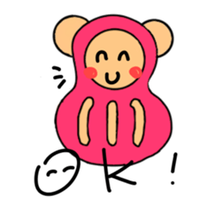 Bear dharma doll sticker #5639018