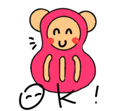 Bear dharma doll sticker #5639018