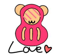 Bear dharma doll sticker #5639043