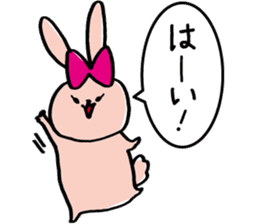 Rabbit girls and cat boys sticker #5639084