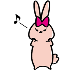 Rabbit girls and cat boys sticker #5639087