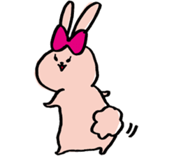 Rabbit girls and cat boys sticker #5639095